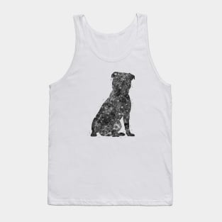 Staffordshire Bull Terrier black and white Tank Top